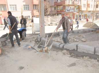 Şinasi Kurşun Caddesi’nin Kaldırımları Yenileniyor