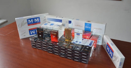 200 paket kaçak sigara ele geçirildi