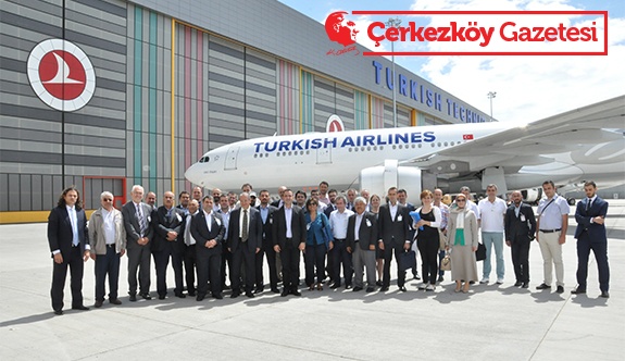 Çerkezköy TSO Üyeleri ‘Yerli uçak’ üretimi için THY’de