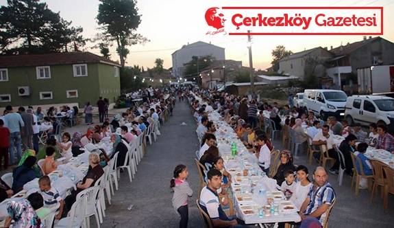 İstasyon Mahallesi’nde iftar verildi