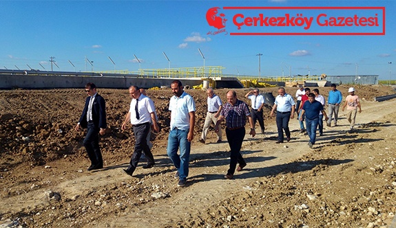 Genel Müdür Başa, Başkan Akay ile birlikte  TESKİ’nin Çerkezköy yatırımlarını inceledi