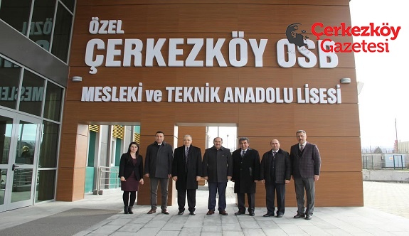 NKÜ Rektörü’nden Özel ÇOSB Okulu’na ziyaret