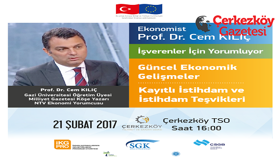 Prof. Dr. Cem Kılıç Çerkezköy’e geliyor