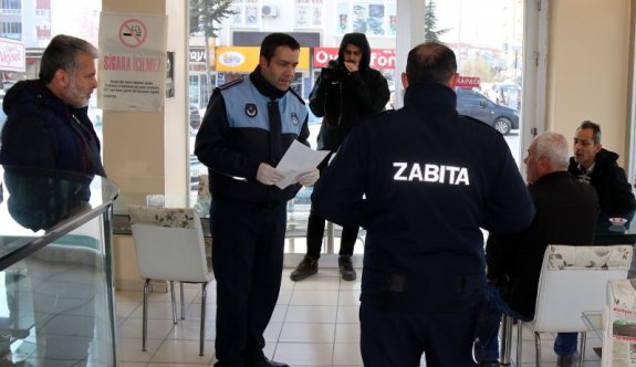 Esnaf korono virüse karşı bilgilendiriliyor