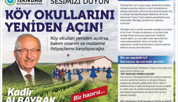 Albayrak, Köy Okullarını Yeniden Açın