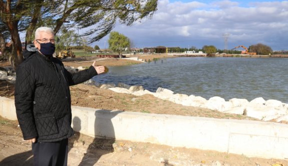 Başkan Yüksel Ergene’de İlk Olarak Velimeşe Göletini İnceledi