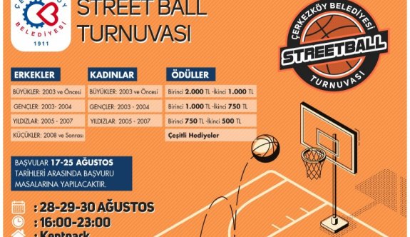 STREETBALL TURNUVASI KAYITLARI BAŞLADI