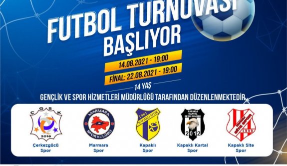 U-14 Futbol Turnuvası Başlıyor