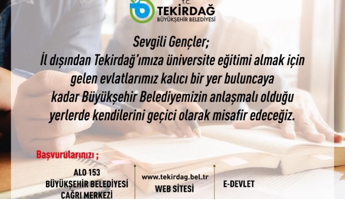 BÜYÜKŞEHİR ÖĞRENCİLERİN YANINDA