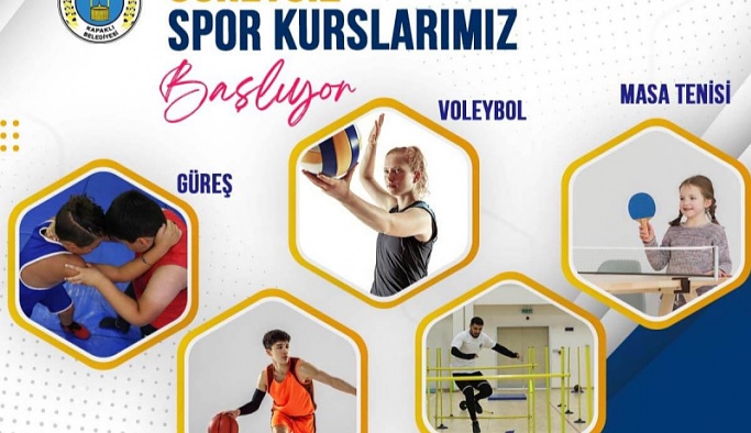 Kapaklı’da Ücretsiz Spor Kursları Başlıyor