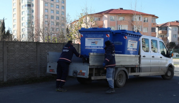 Mavi konteynerlerin sayısı arttırılıyor