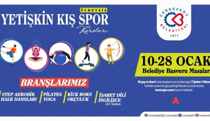 KIŞ SPOR KURSLARI KAYITLARI BAŞLIYOR