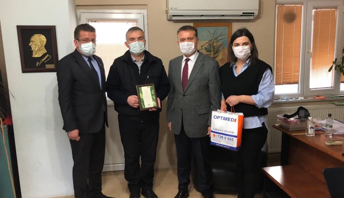 Optimed Hastanesinden gazetemize ziyaret