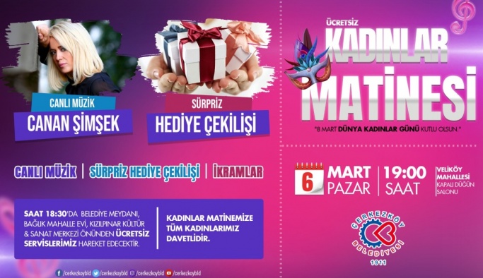 8 MART KADINLAR GÜNÜ’NDE CANAN ŞİMŞEK KONSERİ