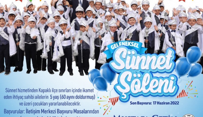 Kapaklı’da Geleneksel Sünnet Şöleni Kayıtları Başladı