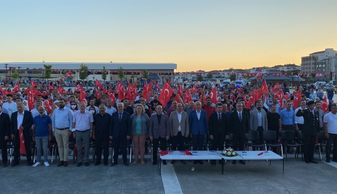 15 Temmuz Demokrasi ve Milli Birlik Günü Çerkezköy Kent Park’ta düzenlendi