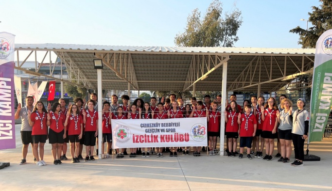 Çerkezköylü izceler Akbük 22 Yaz İzci Kampına katıldı