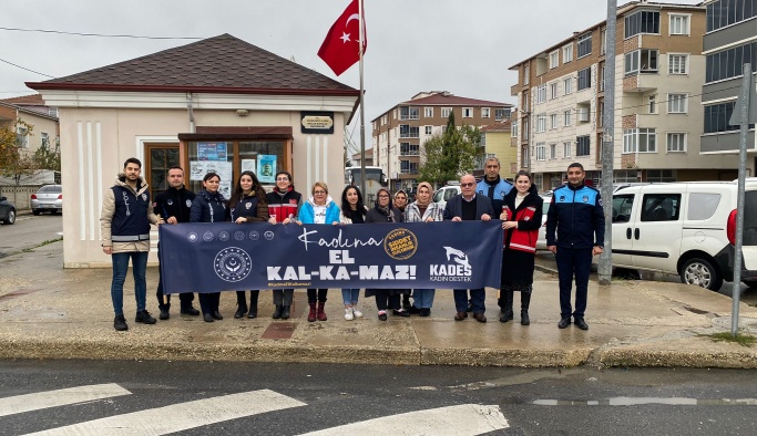 Kadına yönelik şiddete karşı farkındalık oluşturdular