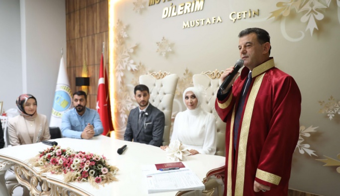2023 Yılında 972 Nikah Akdi Gerçekleştirildi