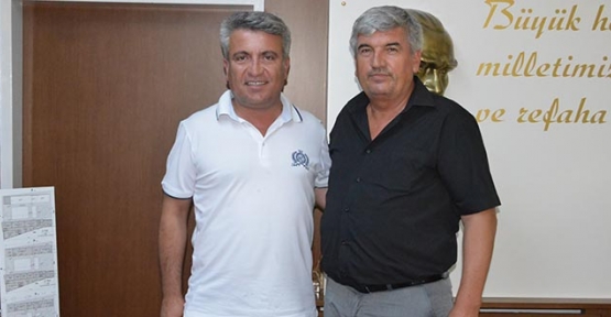 Alaçam Belediyesi eski Başkanı  Başkan Mandalıyı ziyaret etti