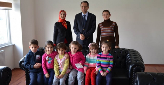 Anaokulu öğrencileri projelerini tanıttı