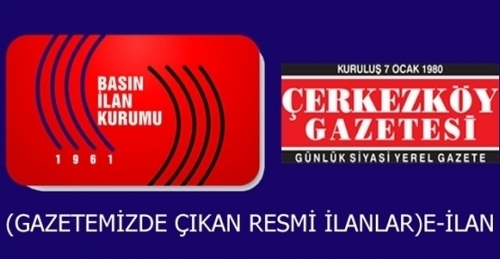 T.C. ÇERKEZKÖY İCRA DAİRESİ  2014/913 Talimat