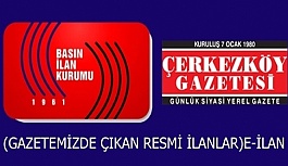 T.C. ÇERKEZKÖY İCRA DAİRESİ 2016/540 TLMT.