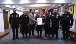 Arama Kurtarma Ekibi Akreditasyon Sertifikası Aldı