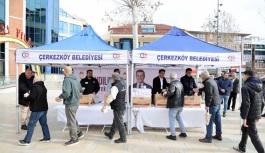 Kandil simidi dağıttılar