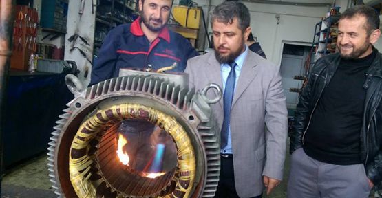 Vakitçi sanayi esnafını gezdi